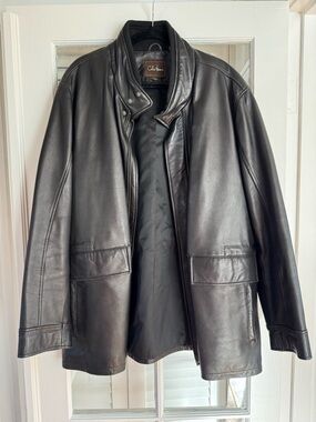 Men’s Cole Haan Black Leather Jacket